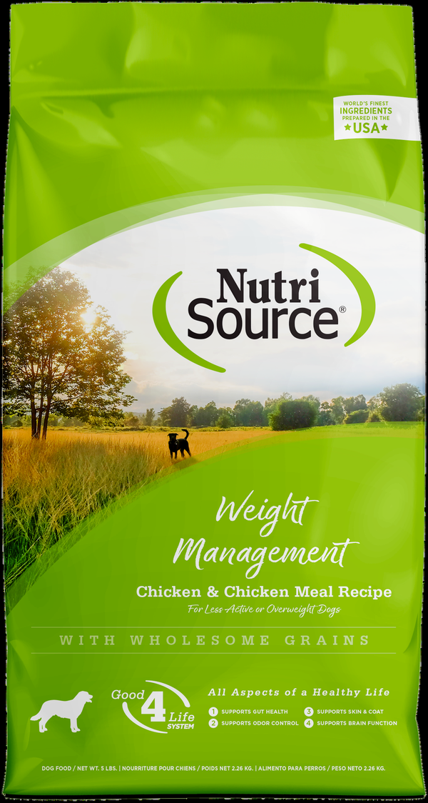 NutriSource Weight Management Chicken & Rice Dog Formula