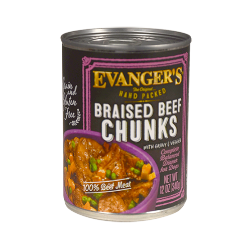 Evanger's Braised Beef Chunks With Gravy – Packed By Hand!