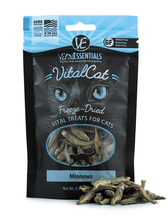 Vital Essentials Freeze-Dried Minnows for Cats