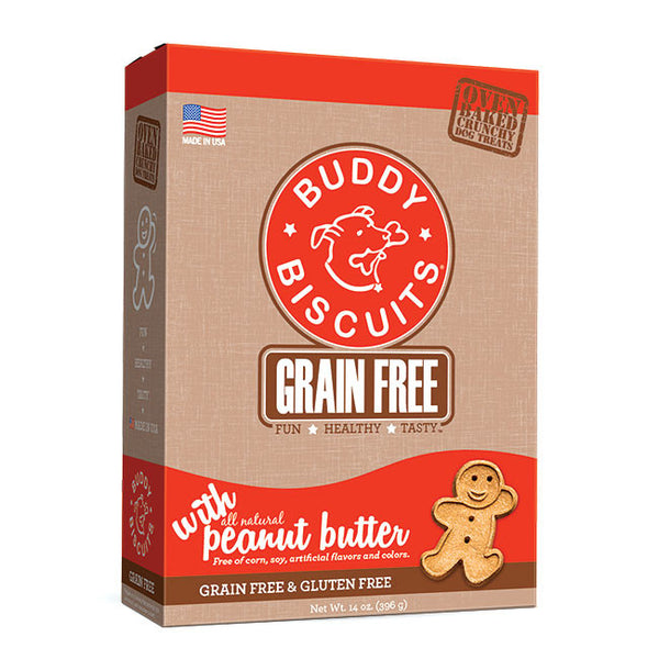 Buddy Biscuit Grain Free Oven Baked Treats: Peanut Butter