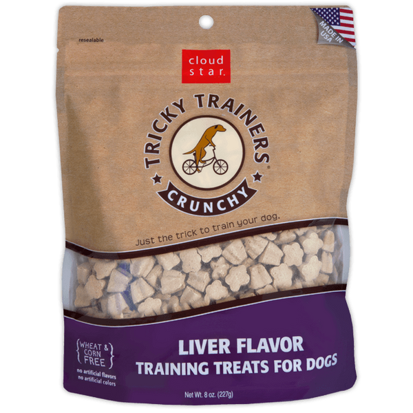 Cloud Star Crunchy Tricky Trainers Dog Treats: Liver