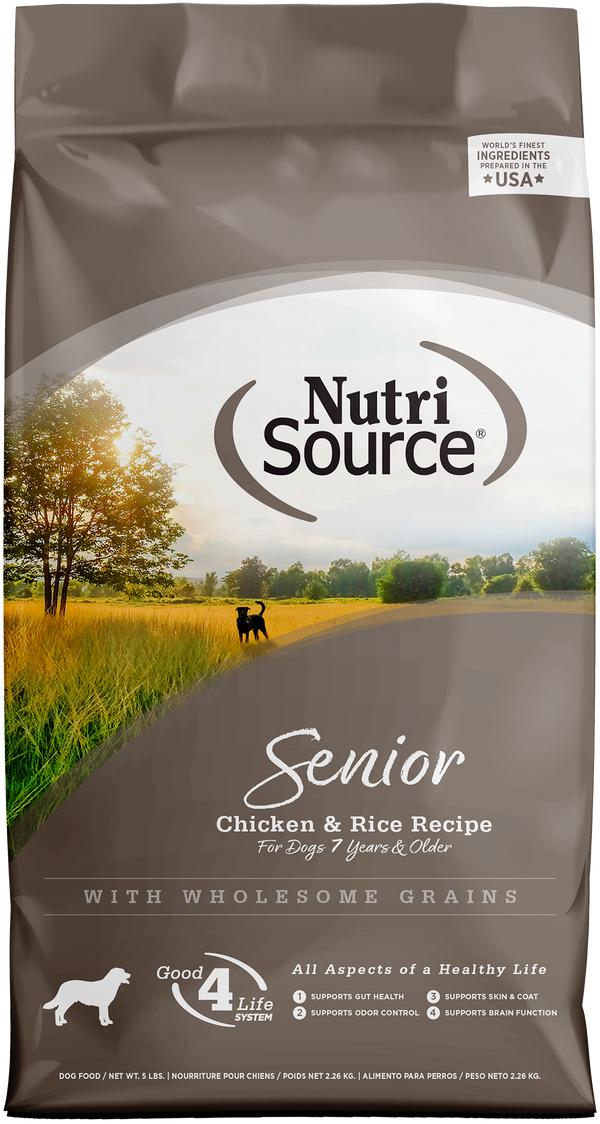 Nutrisource Senior Formula Chicken & Rice for dogs