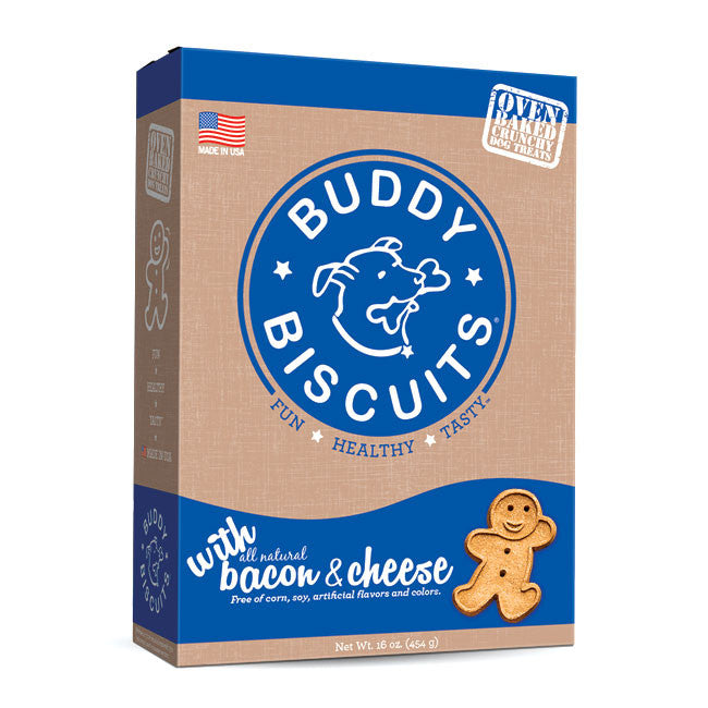 Buddy Biscuit Original Oven Baked Treats: Bacon & Cheese