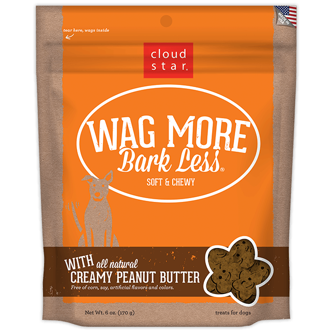 Cloud Star Wag More Bark Less Soft & Chewy: Creamy Peanut Butter