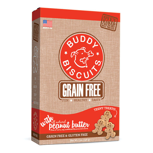 Buddy Biscuits Grain Free Oven Baked Teeny Treats: Peanut Butter